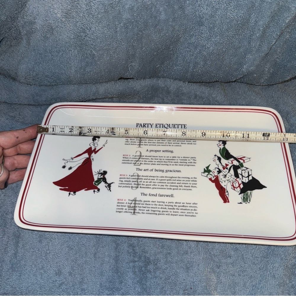 Williams-Sonoma Party Etiquette Platter